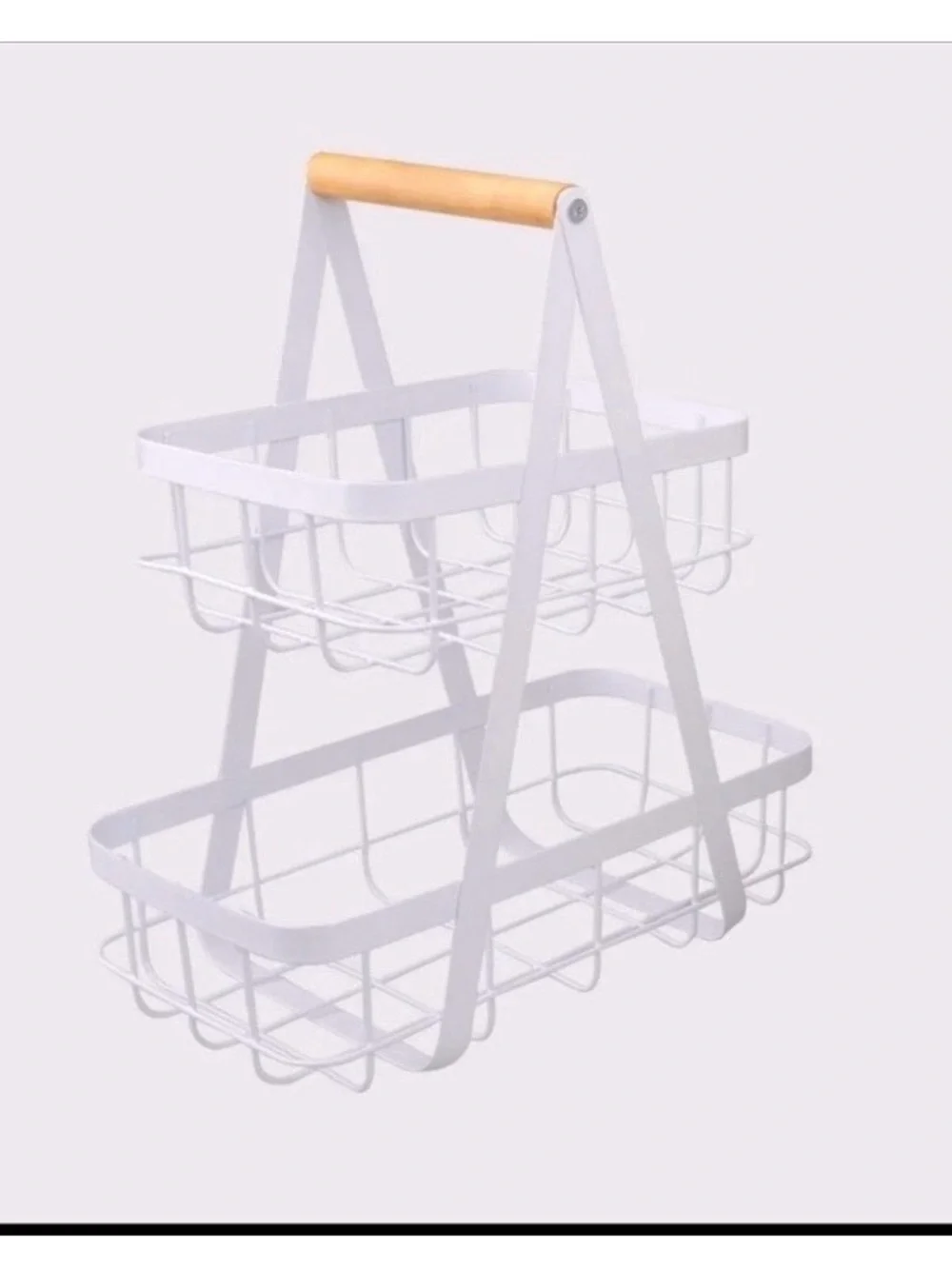 Target Bullseye White Basket Tiered Tray